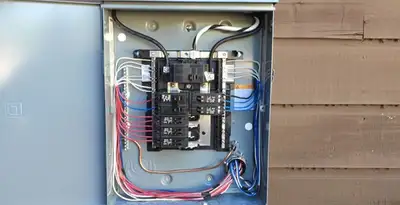 electrical panel upgrade service featuring newly installed electrical panel wired by licensed electricians in Peoria, IL