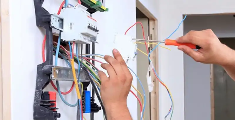 electrician services performing residential electrical panel wiring in Peoria, IL