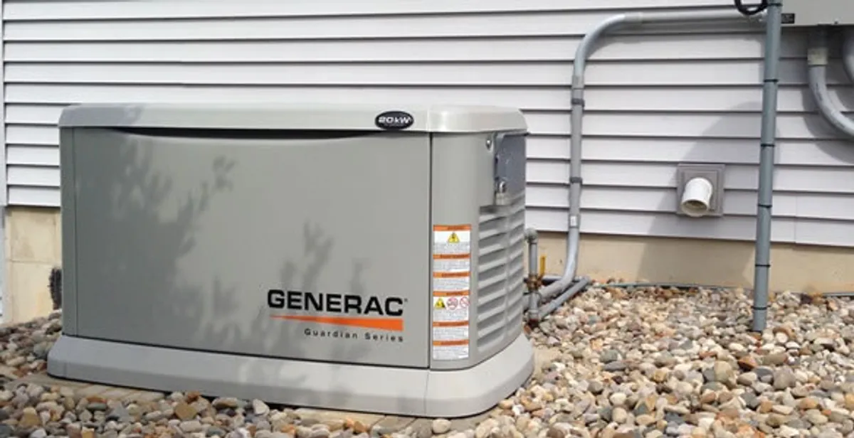 generator installation service featuring outdoor standby generator setup by licensed electricians in Peoria, IL