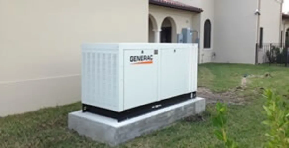 generator installation service showing standby generator professionally installed for residential power backup in Peoria, IL