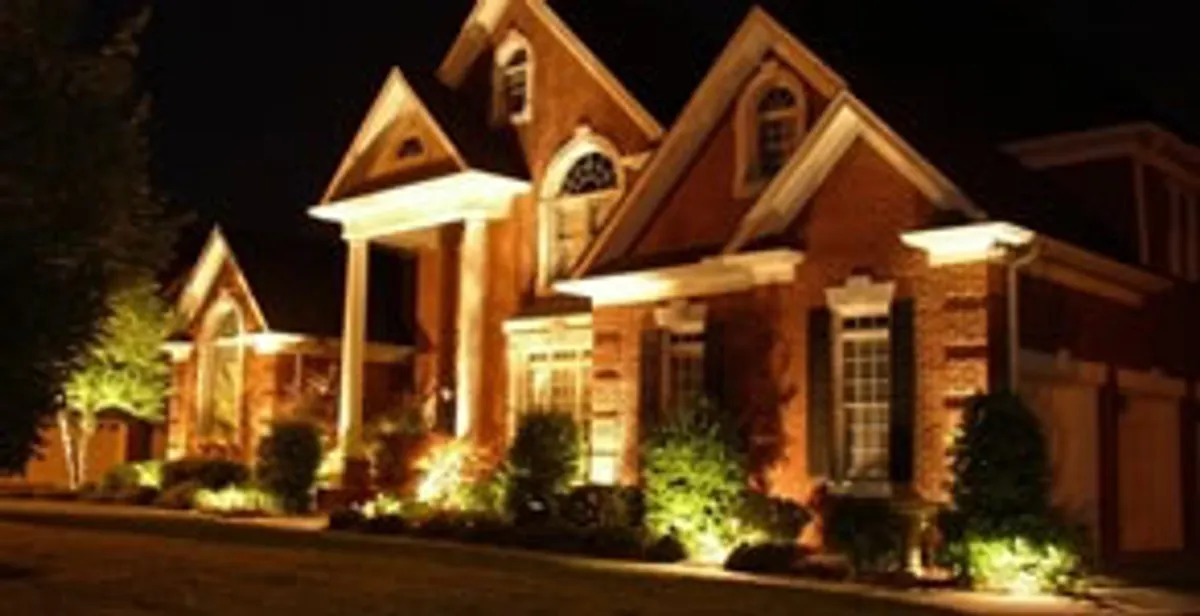 landscape lighting installation services enhancing residential exterior lighting in Peoria, IL