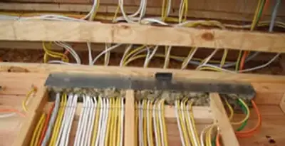 new construction wiring services with organized electrical rough-in performed by licensed electricians in Peoria, IL