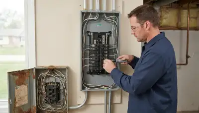 Electrical panel upgrade for an older home in Glasford, IL