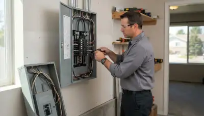 Electrical panel upgrade for an older home in Peoria, IL by a licensed electrician