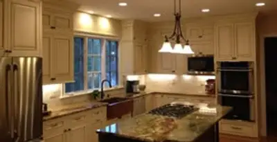 Recessed lighting installation enhancing interior lighting by professional electricians in Peoria, IL