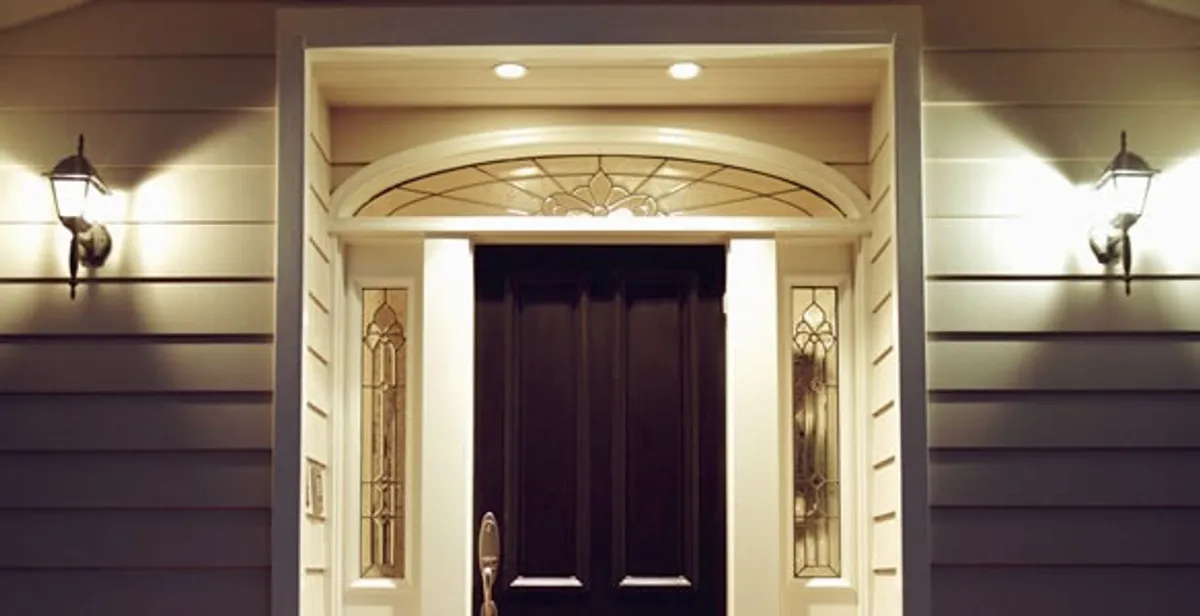security light installation services with professionally installed entryway lighting in Peoria, IL
