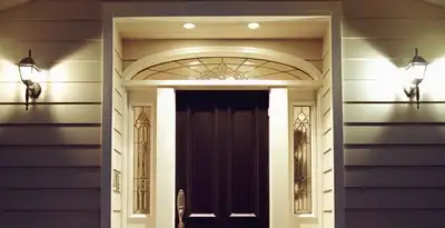 security light installation services with professionally installed entryway lighting in Peoria, IL